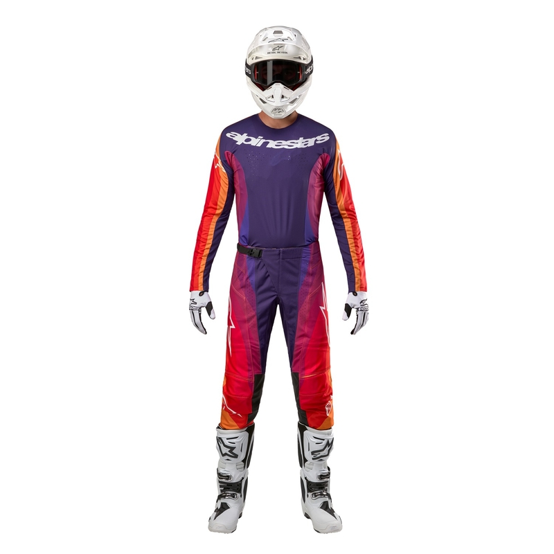 Alpinestars Techstar Pneuma 2024 motokrossz mez lila-narancssárga-kék