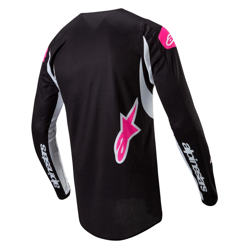 Alpinestars Stella Fluid 2024 női motokrossz mez fekete-fehér