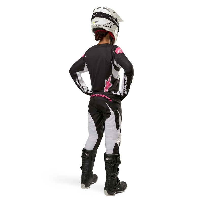 Alpinestars Stella Fluid 2024 női motokrossz mez fekete-fehér
