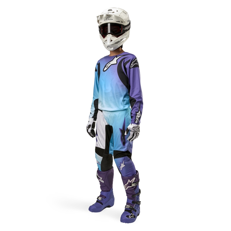Alpinestars Stella Fluid 2024 női motokrossz trikó fehér-lila