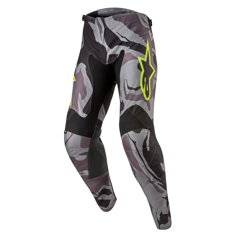 Alpinestars Racer Tactical motocross nadrág szürke camo-fluo sárga-fekete