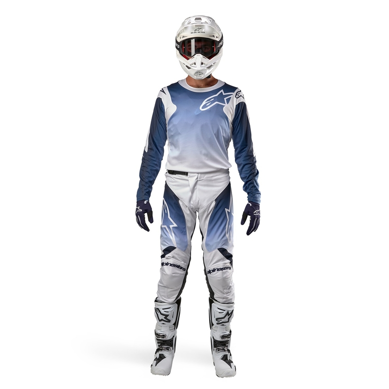 Alpinestars Racer Hoen 2024 motocross nadrág fehér-kék