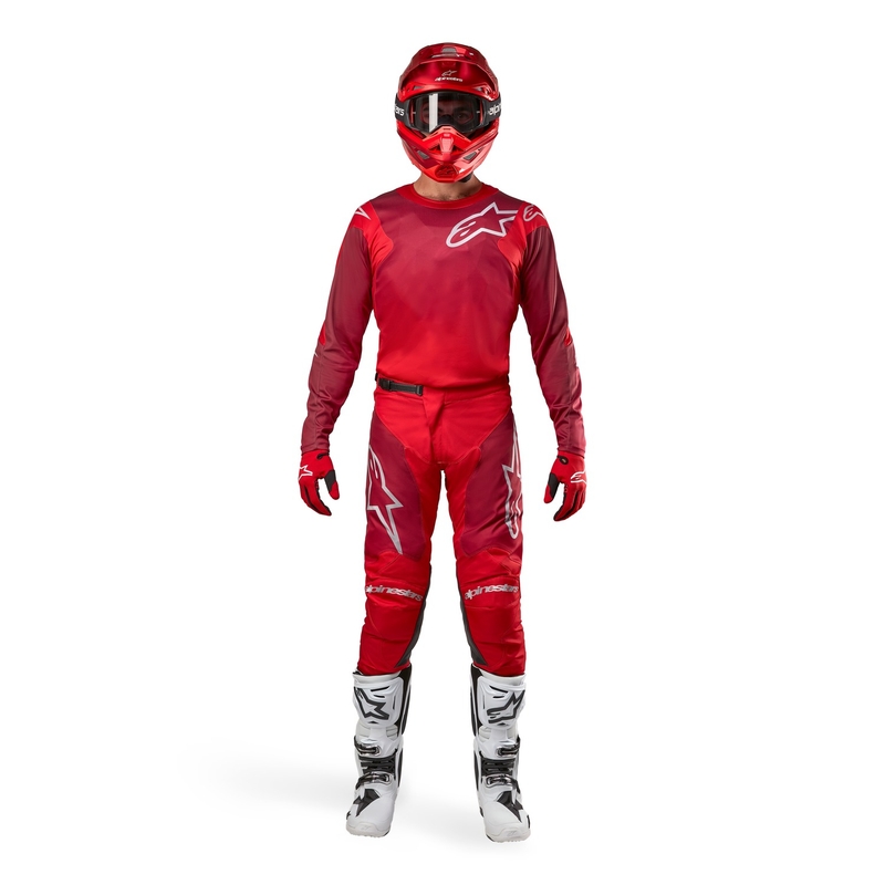 Alpinestars Racer Hoen 2024 motocross nadrág piros-vörösbor