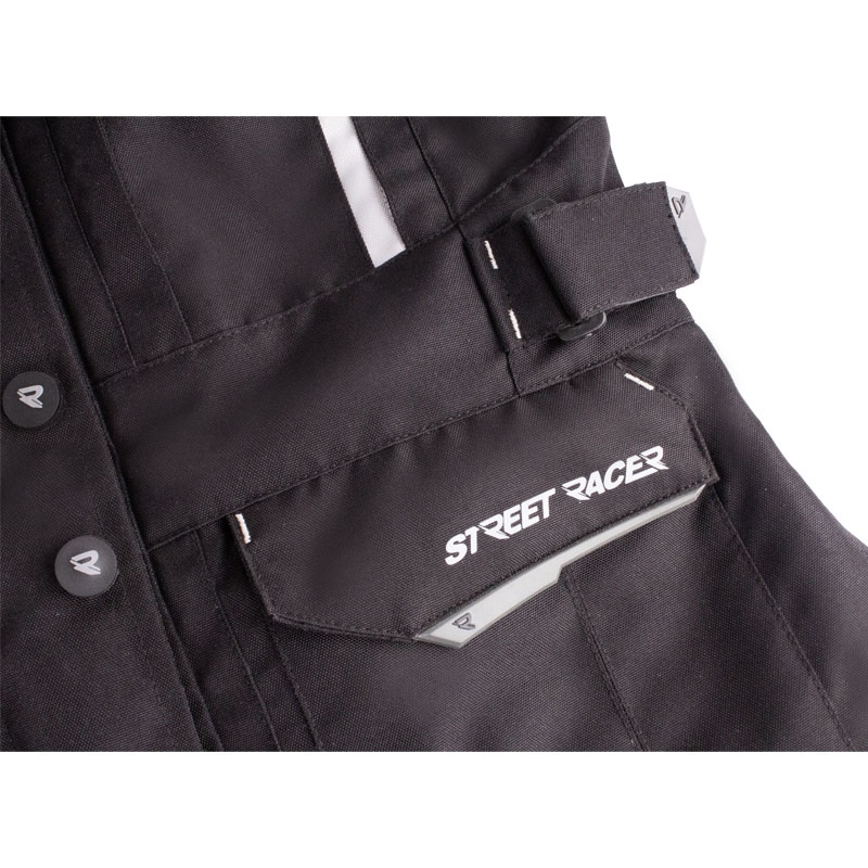 Street Racer Hilax női motoros kabát fekete-szürke
