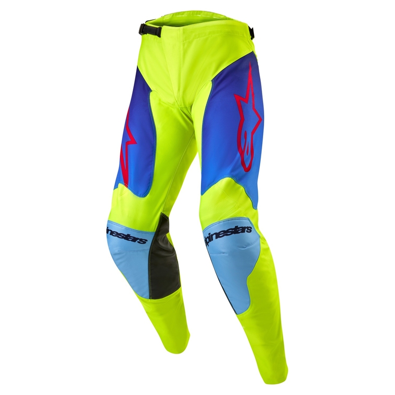 Alpinestars Racer Hoen 2024 motocross nadrág fluo sárga-kék-piros