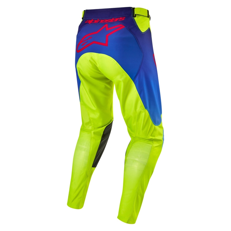 Alpinestars Racer Hoen 2024 motocross nadrág fluo sárga-kék-piros