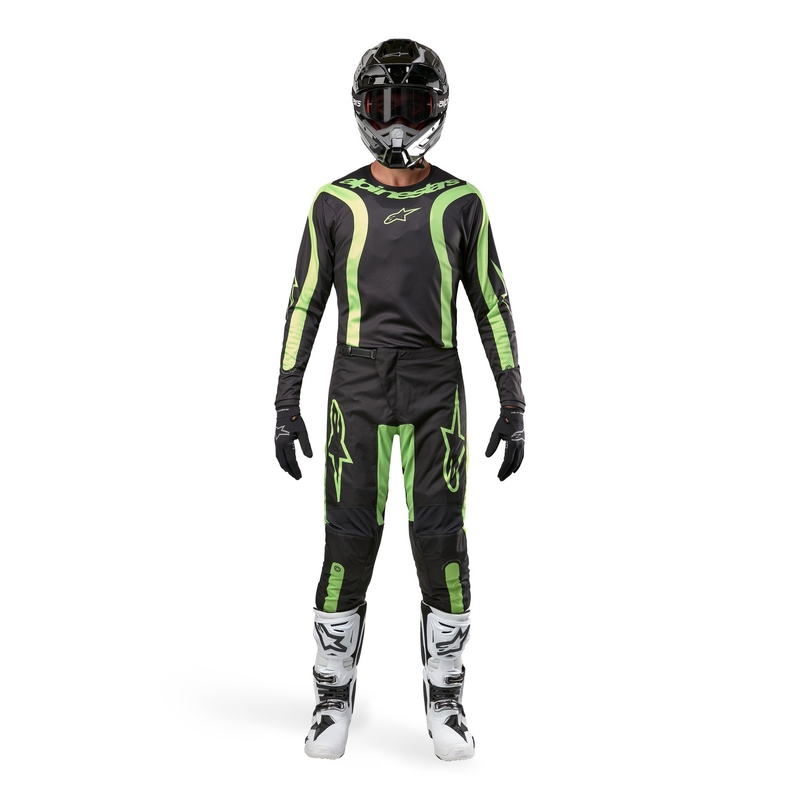 Alpinestars Fluid Lurv motocross nadrág fekete-fluo sárga