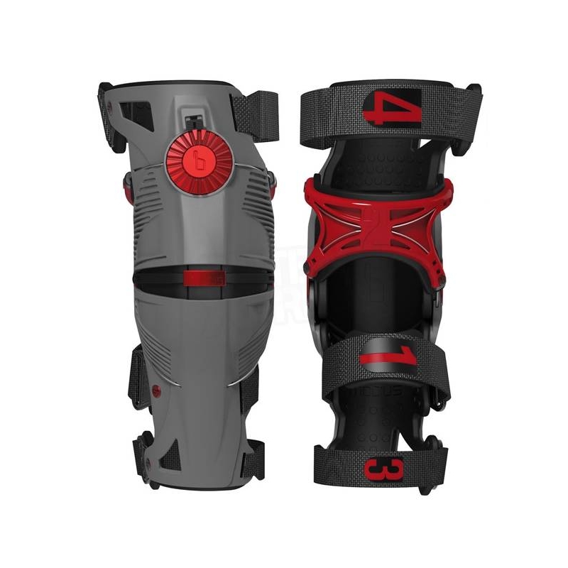 MOBIUS X8 térdmerevítő (szürke/piros)