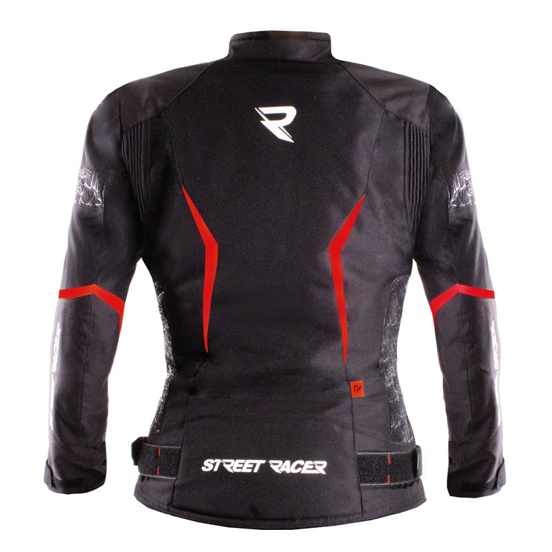 Street Racer Rose női motoros kabát fekete-piros