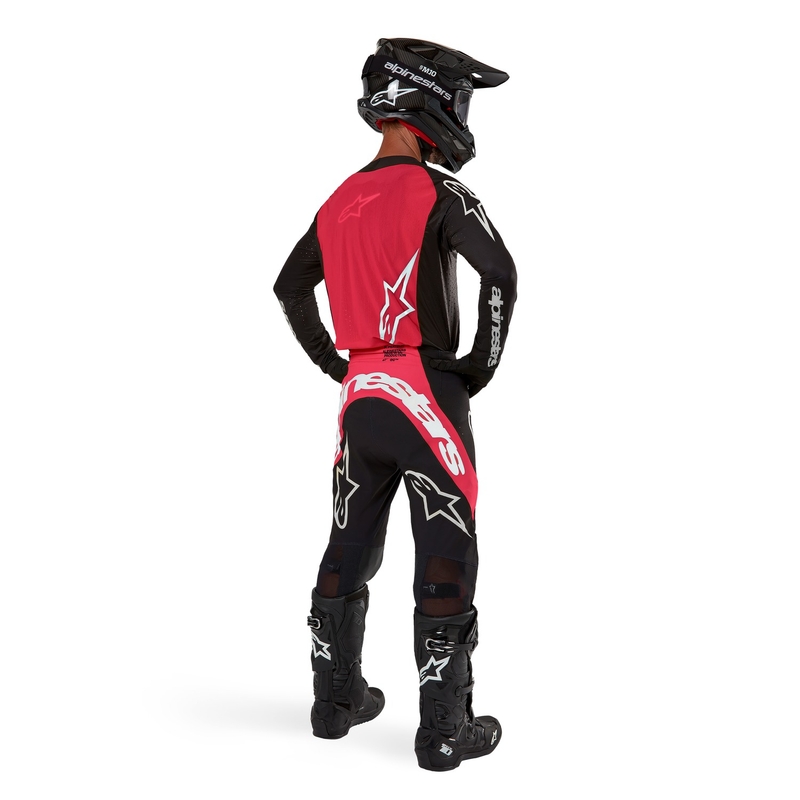 Alpinestars Supertech Ward 2024 motocross nadrág fekete-piros-fehér