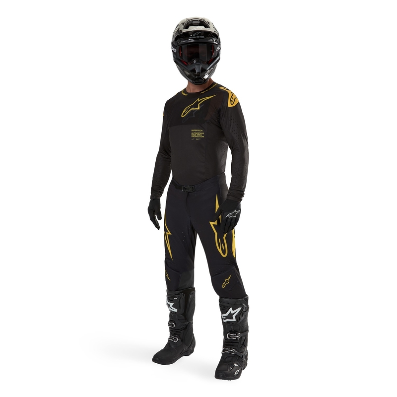 Alpinestars Supertech Ward 2024 motocross nadrág fekete-sárga