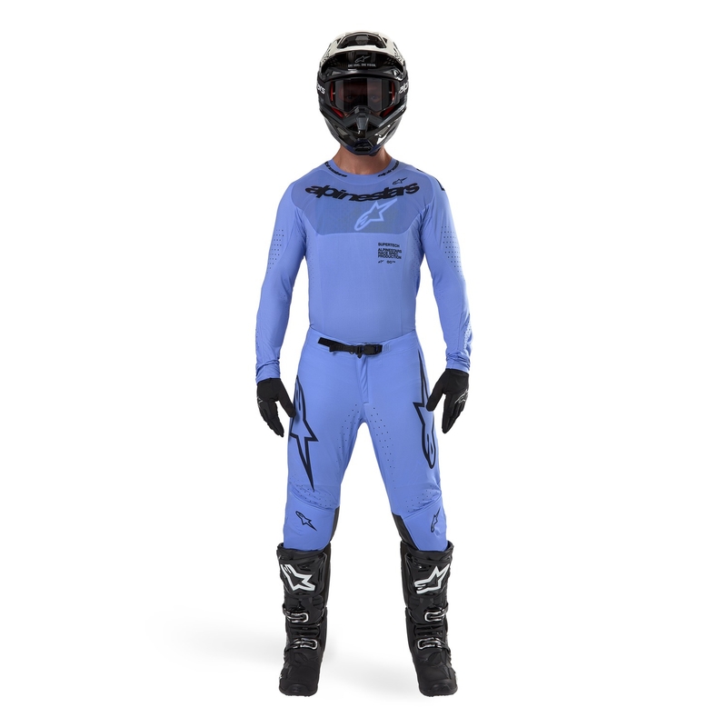 Alpinestars Supertech Dade 2024 motokrossz nadrág világoskék-fekete