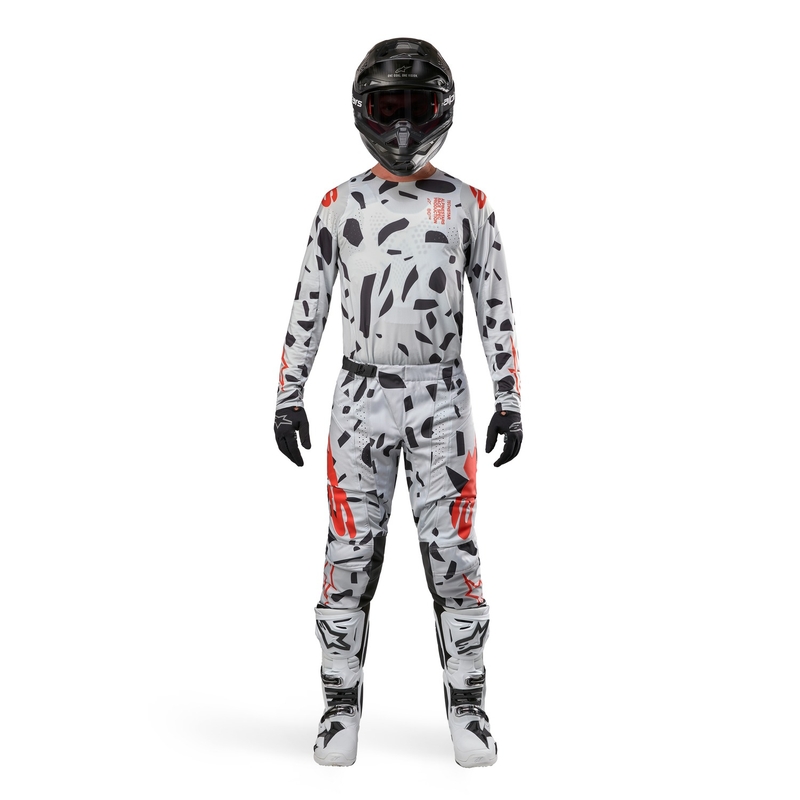 Alpinestars Techstar Rantera motocross nadrág szürke-narancs-fekete