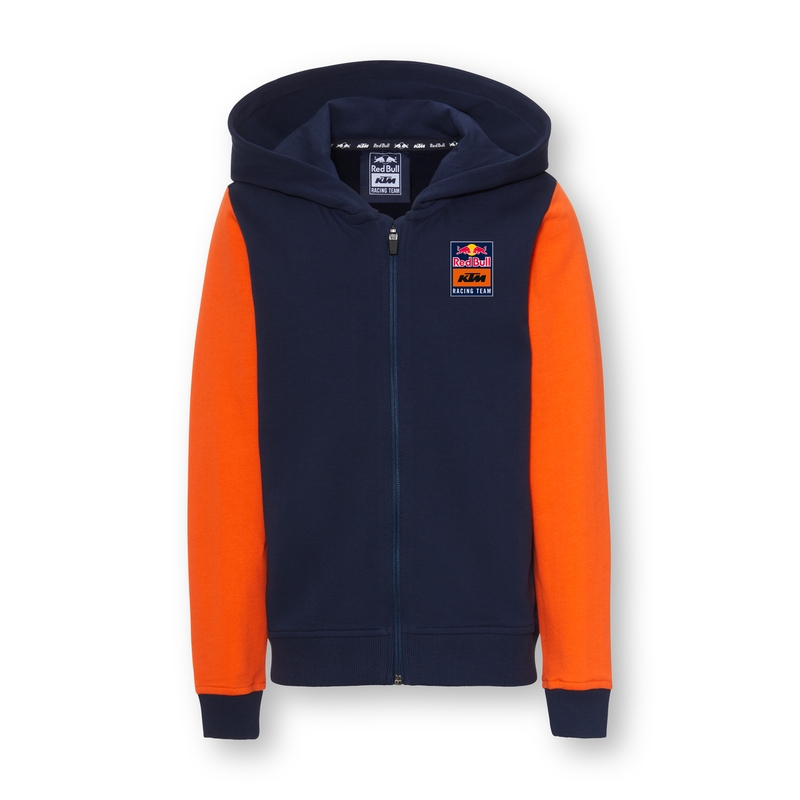 KTM Apex Zip-Hoodie gyerek kapucnis pulóver kék-narancssárga kiárusítás