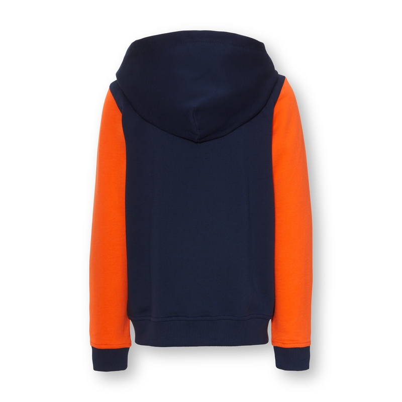 KTM Apex Zip-Hoodie gyerek kapucnis pulóver kék-narancssárga kiárusítás