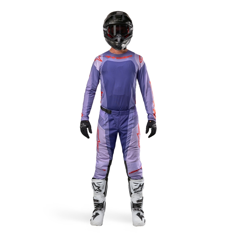 Alpinestars Techstar Ocuri 2024 motocross nadrág lila-narancssárga