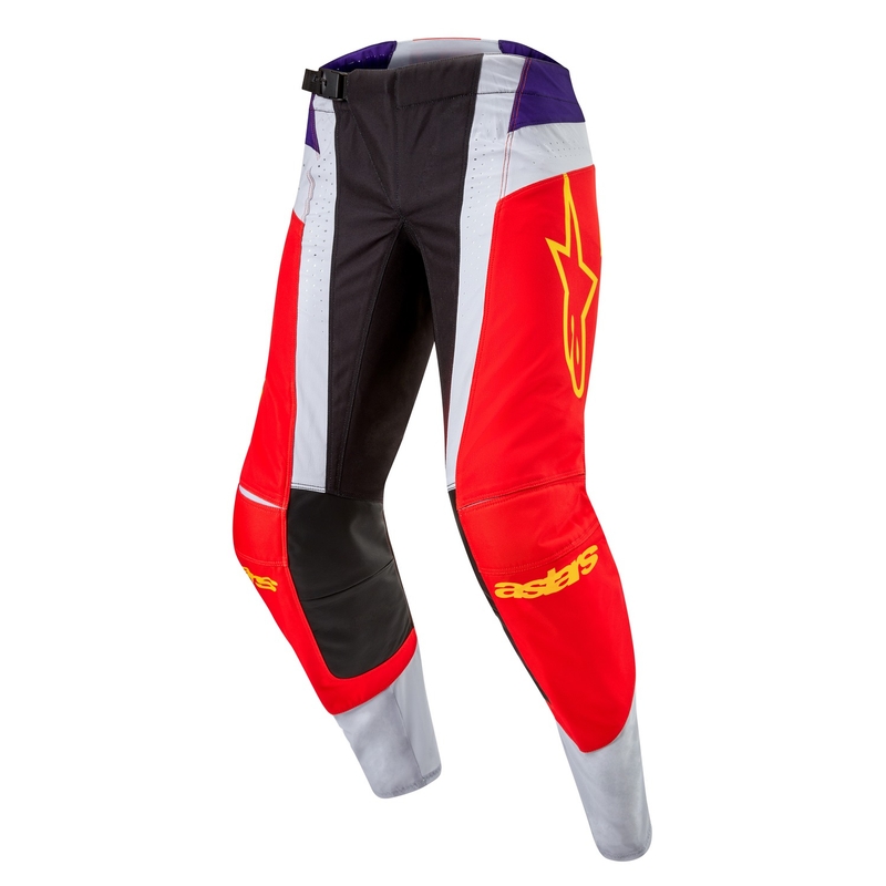 Alpinestars Techstar Ocuri 2024 motokrossz nadrág narancssárga-szürke-lila-sárga kiárusítás