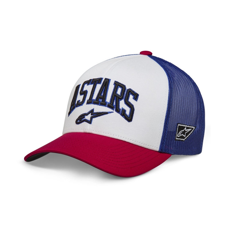 Alpinestars Dunkerer siltes sapka fehér-piros-kék