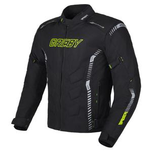 RSA Greby 2 motoros kabát fekete-szürke-fluo sárga