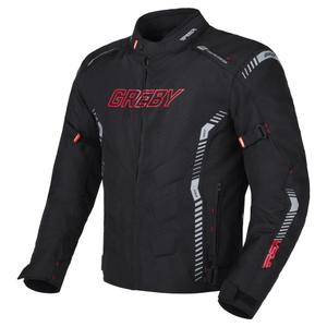RSA Greby 2 motoros kabát fekete-szürke-piros