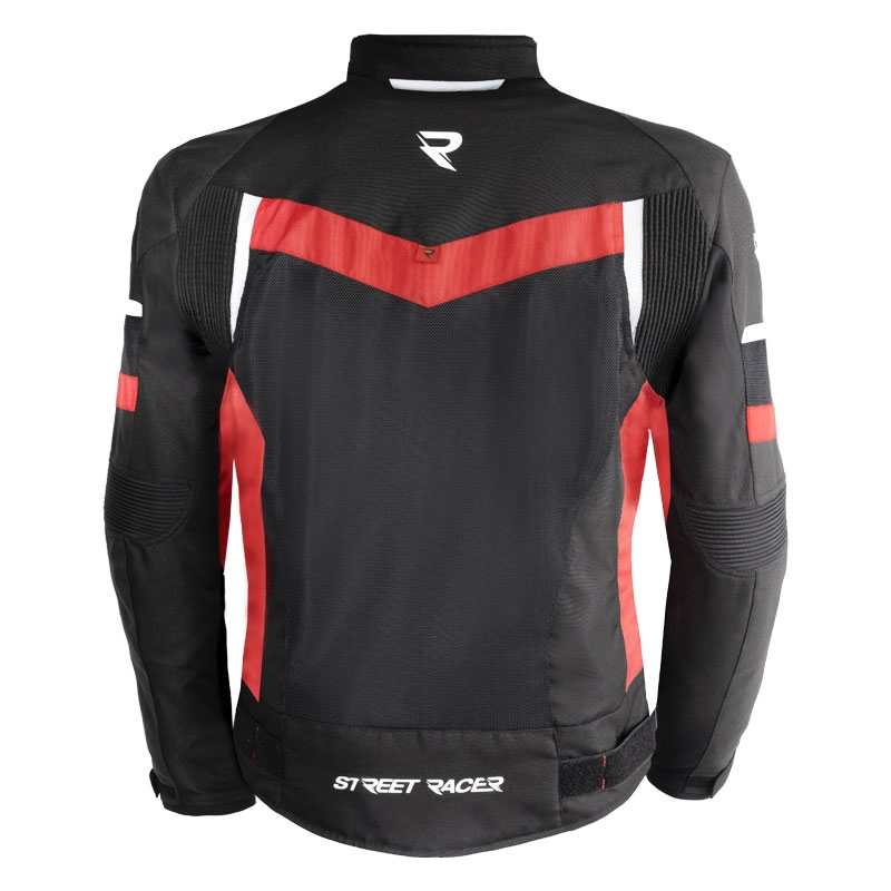 Street Racer Evans Air motoros kabát fekete-piros