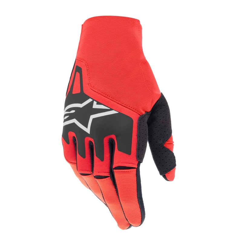 Alpinestars Techstar motocross kesztyű piros-fekete-fehér
