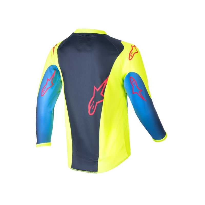 Alpinestars Racer Hoen 2024 gyerek motokrossz mez sárga fluo-sötétkék