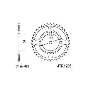 Csillagkerék JT JTR 1206-42 42 fogak,428