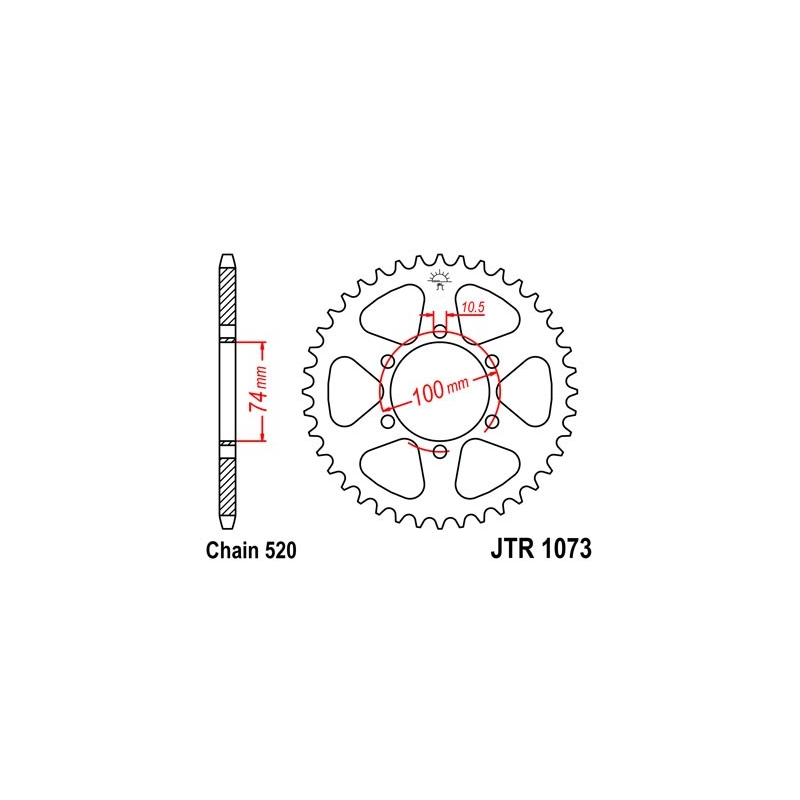 Csillagkerék JT 46 fogak,520