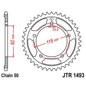 Csillagkerék JT JTR 1493-41 41 fogak,530