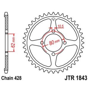Csillagkerék JT 49 fogak,428