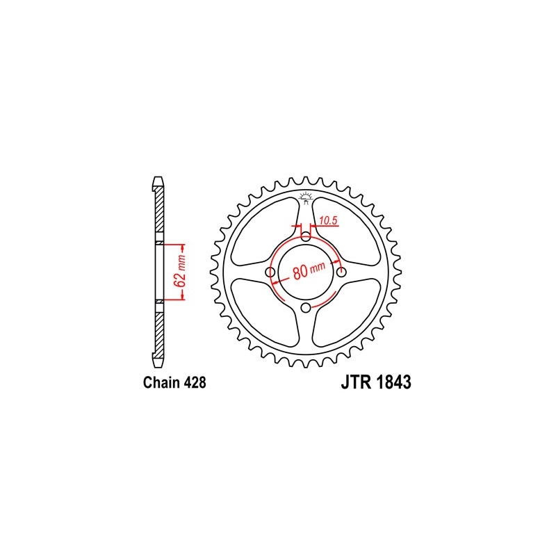 Csillagkerék JT 49 fogak,428