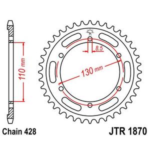 Csillagkerék JT JTR 1870-44 44 fogak,428