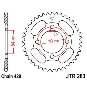 Csillagkerék JT JTR 263-34 34 fogak,428
