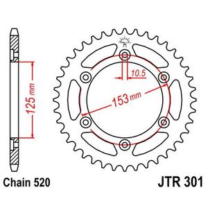 Csillagkerék JT JTR 301-45 45 fogak,520
