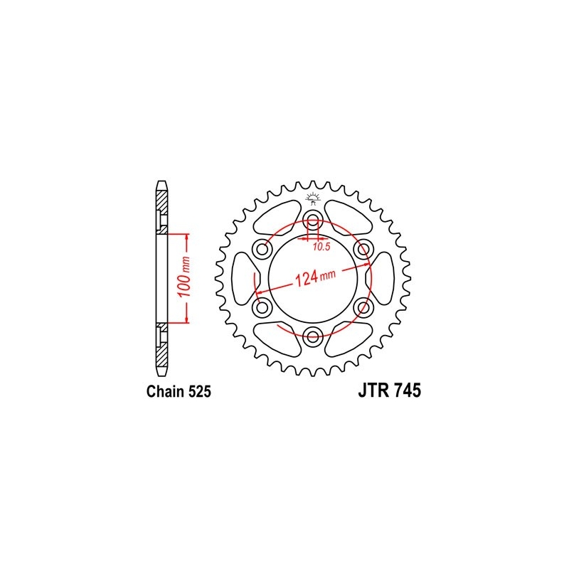Csillagkerék JT 37 fogak,525