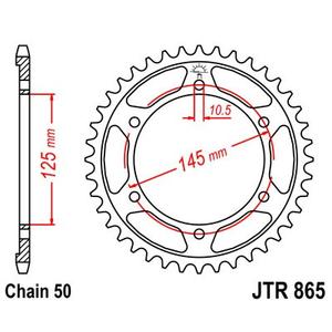 Csillagkerék JT JTR 865-49 49 fogak,530
