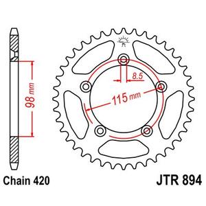 Csillagkerék JT JTR 894-46 46 fogak,420