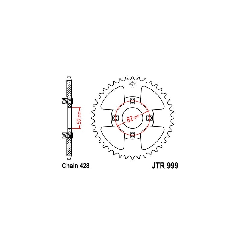 Csillagkerék JT 42 fogak,428