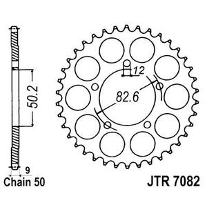 Csillagkerék JT JTR 7082-48 48 fogak,530