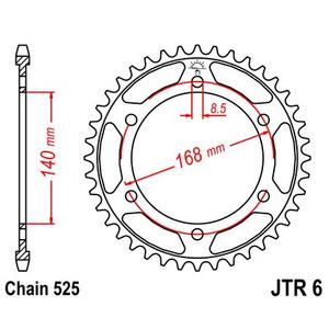 Csillagkerék JT JTR 6-42 42 fogak,525