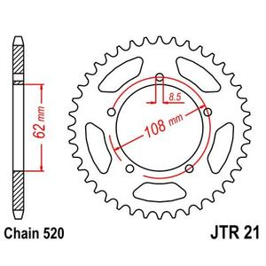 Csillagkerék JT JTR 21-40 40 fogak,520