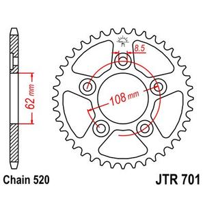 Csillagkerék JT JTR 701-38 38 fogak,520