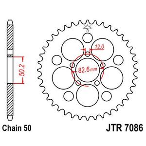 Csillagkerék JT JTR 7086-48Z 48 fogak,530