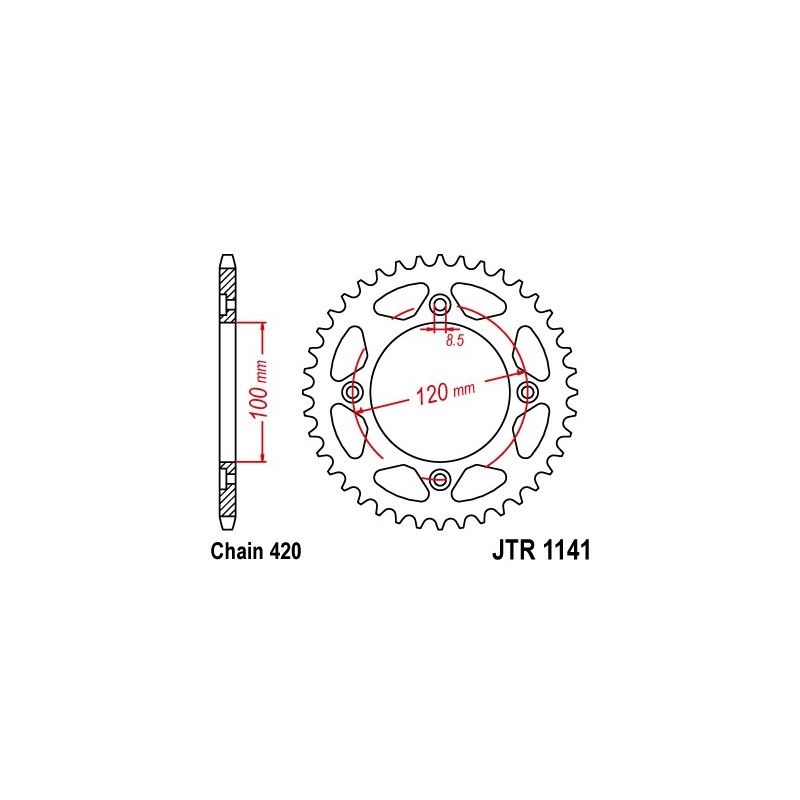Csillagkerék JT 60 fogak,420