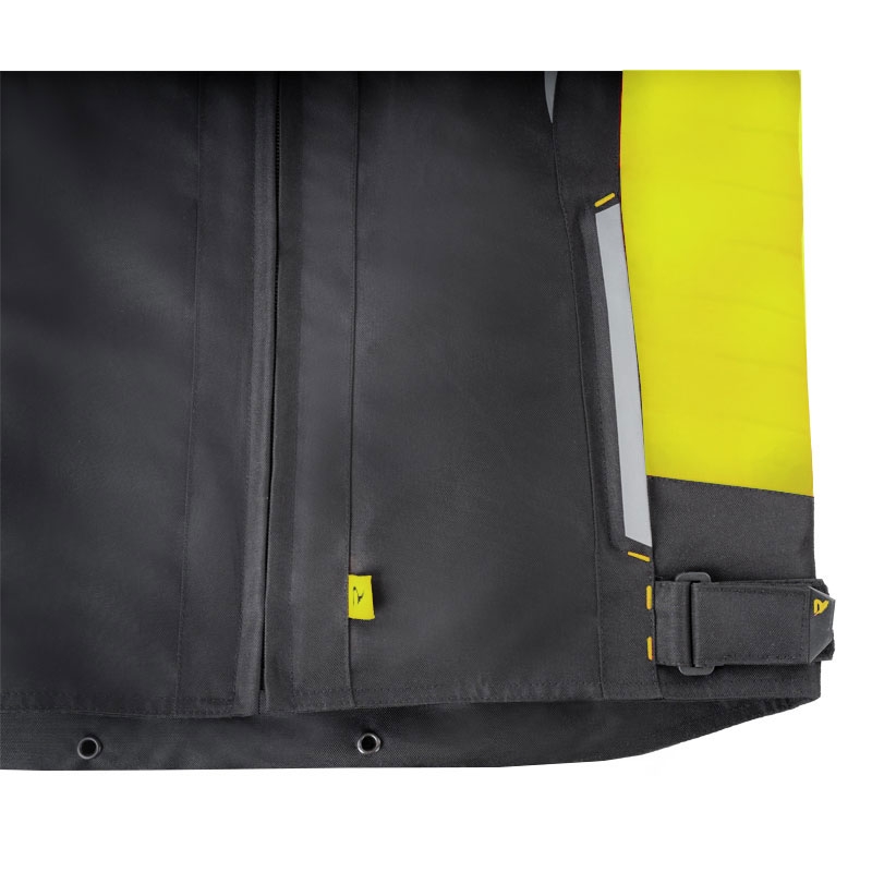 Street Racer Evans motoros kabát fekete-fluo sárga