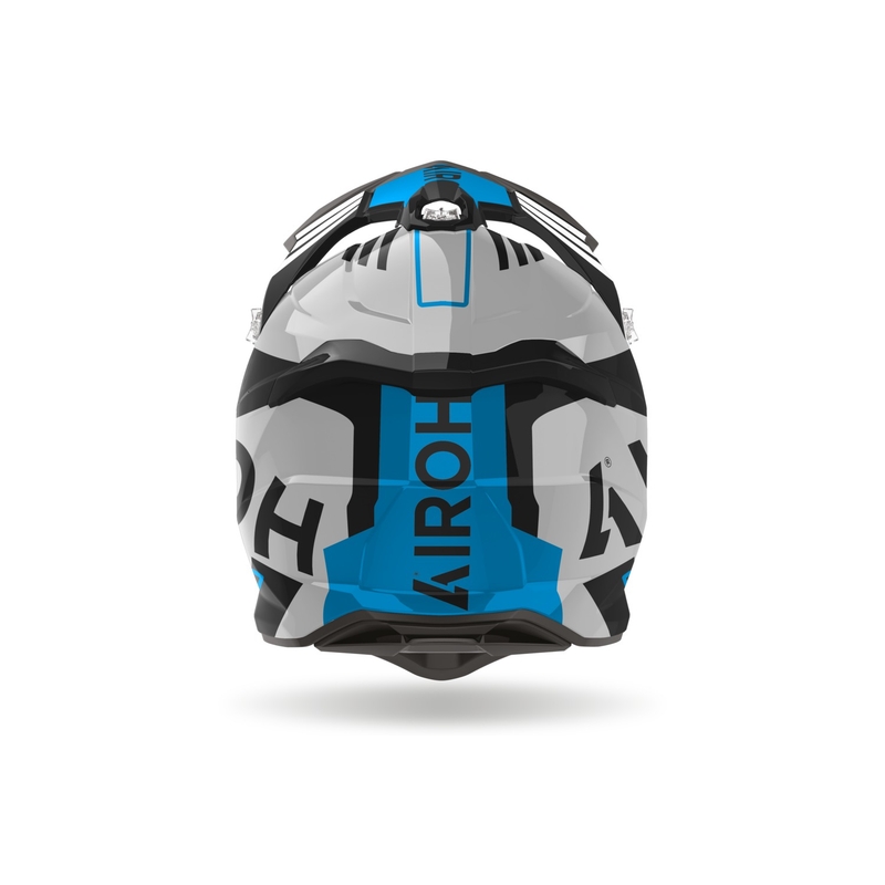 Airoh Strycker Brave 2024 motokrossz bukósisak fényes kék-szürke kiárusítás