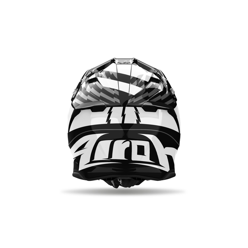 Airoh Twist 3 Thunder motokrossz sisak fényes fekete-fehér