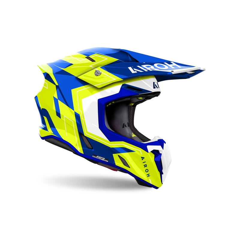 Airoh Twist 3 Dizzy motokrossz sisak fényes kék-sárga