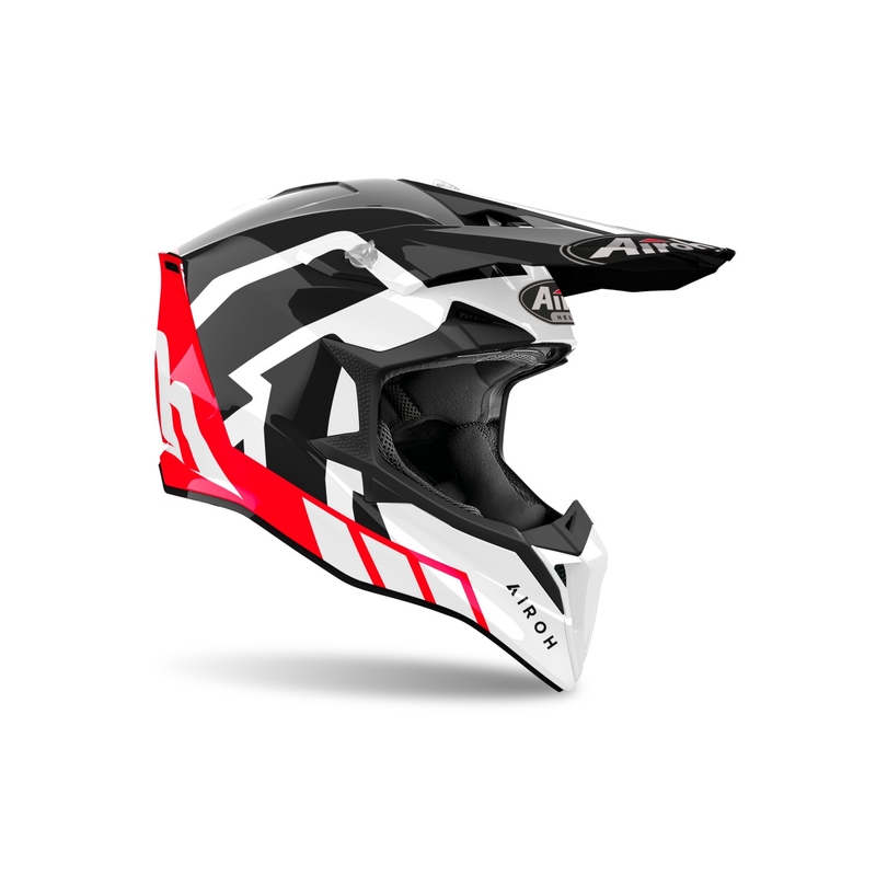 Airoh Wraaap Reloaded motokrossz bukósisak fényes piros